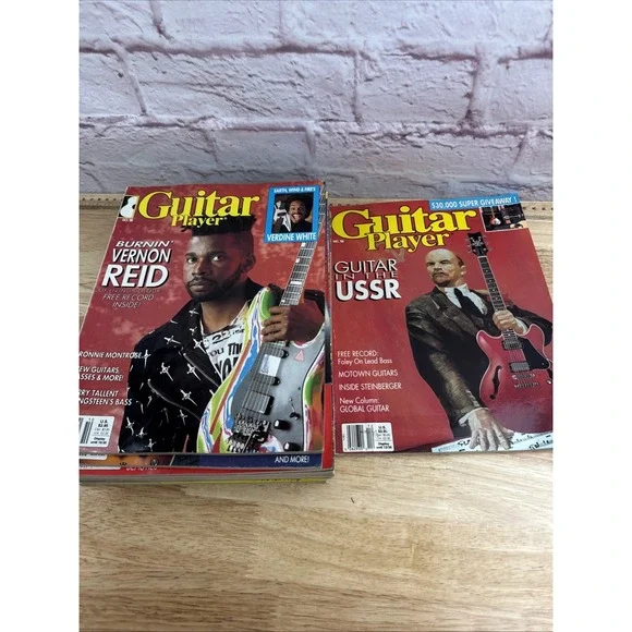 GUITAR PLAYER MAGAZINE, LOT OF 12! Complete! 1988. Clapton, Nugent And More
